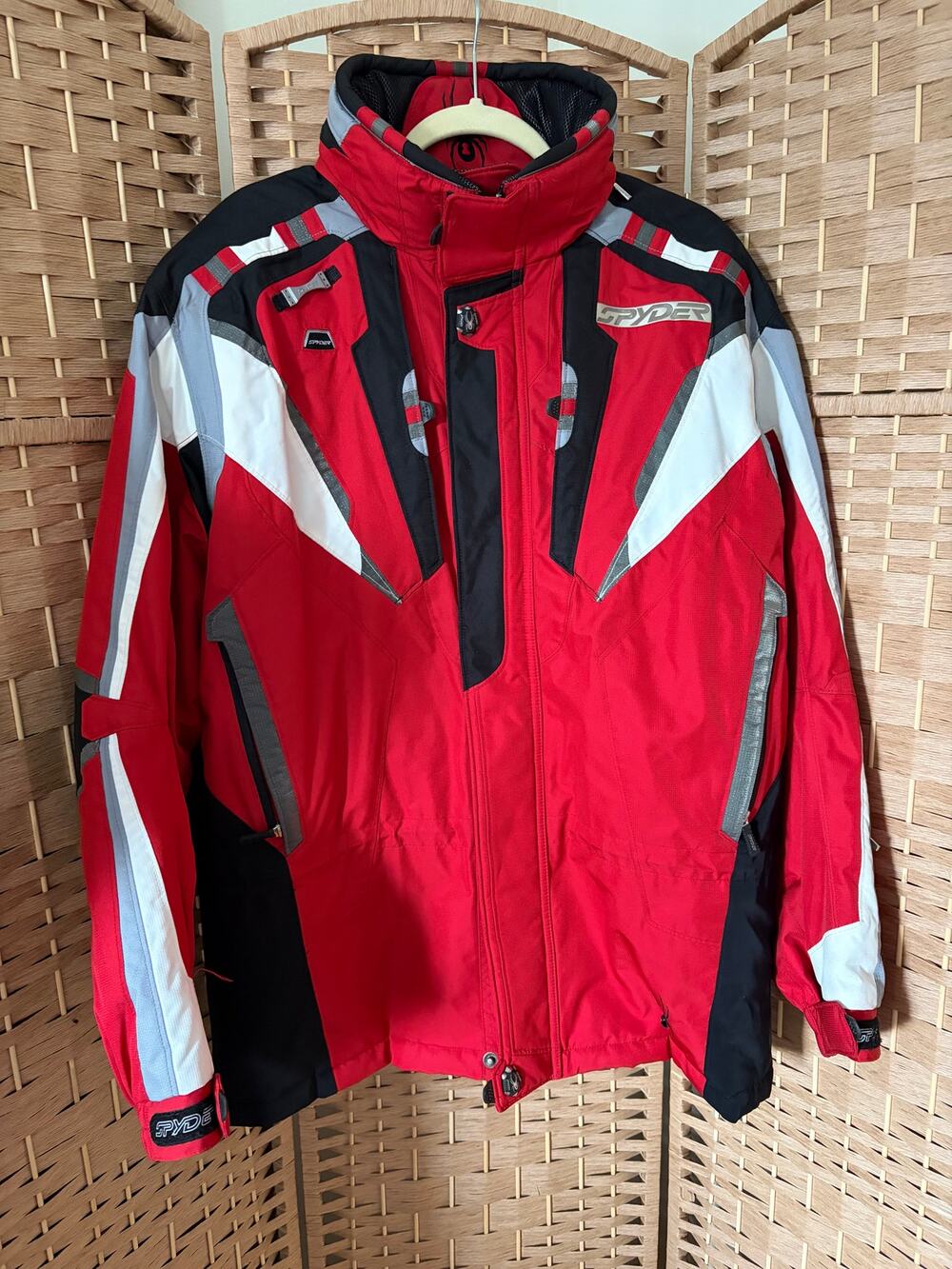 Vintage Y2K Spyder Men's L Dermizax-EV X-Static Insulated Ski Jacket Red